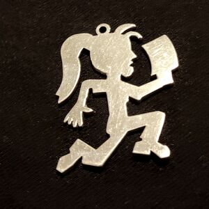 925 Rare Hatchetgirl Pendant